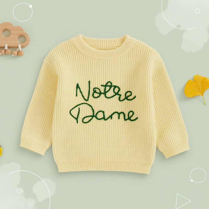 WarmWeave – Comfortable & Playful – 'Notre Dame' Sweater