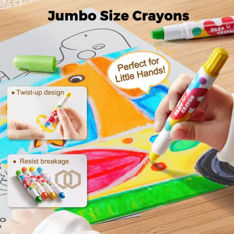 TinyArt – Educational & Safe – Water-Soluble Washable Marker Set