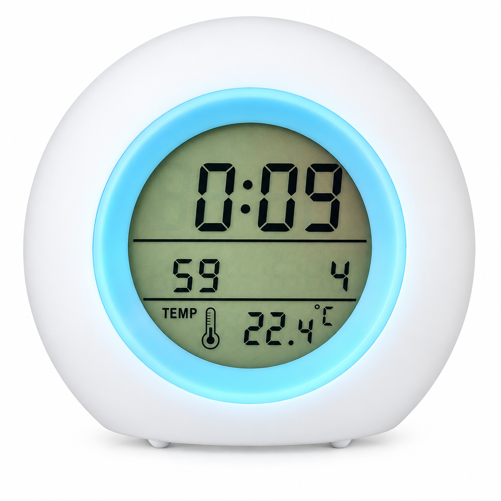 ColorTime – Colorful & Multifunctional – Digital Children's Alarm Clock with Night Light