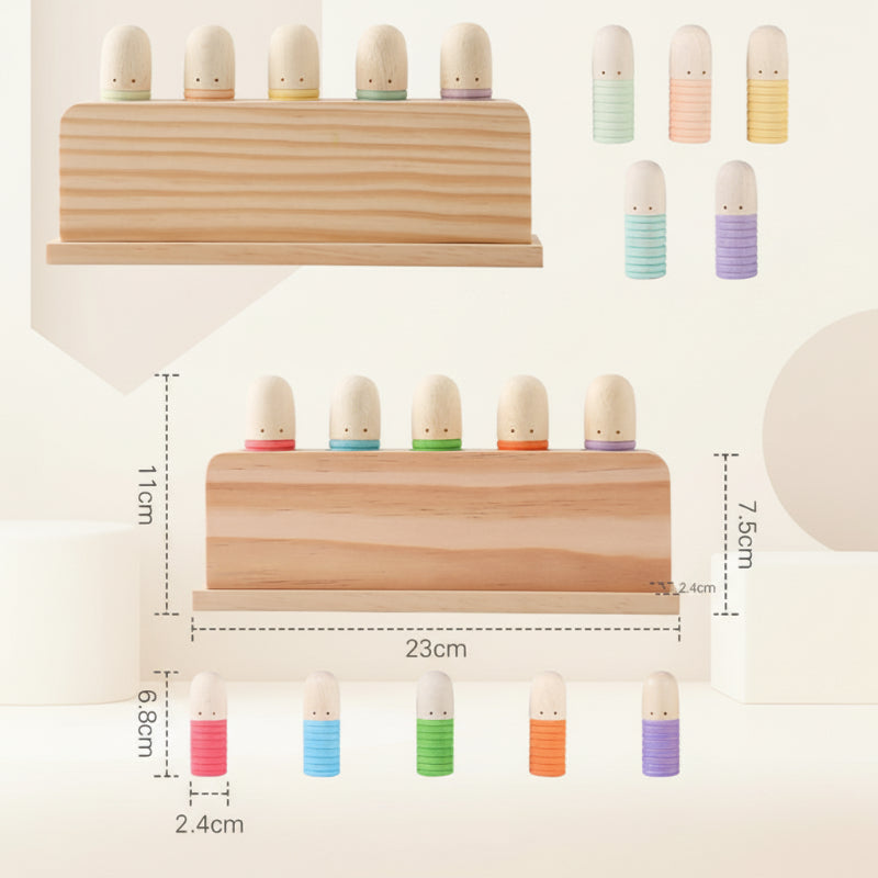 Color Spring – Playing & Developing – Sensory Wooden Baby Toys