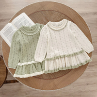Thumbnail for MiniBelle – Elegant & Soft – Knitted Baby Dress with Ruffle Detail