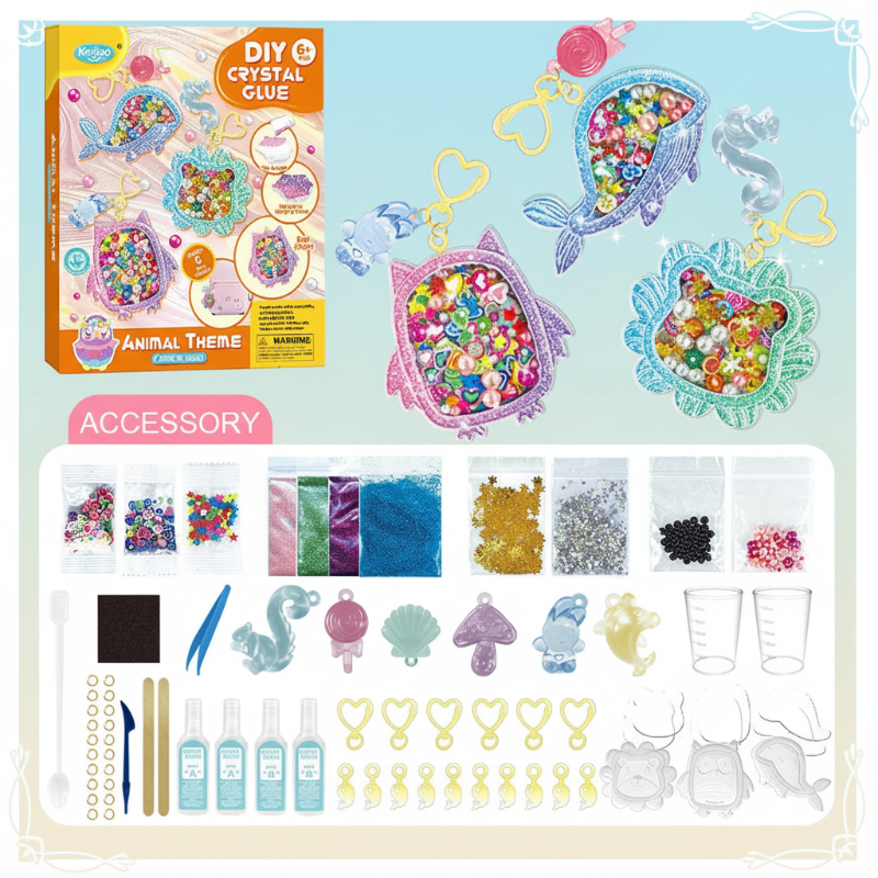 DIY Crystal Keychain Kit – Creative & Fun – Keychain Craft Kit