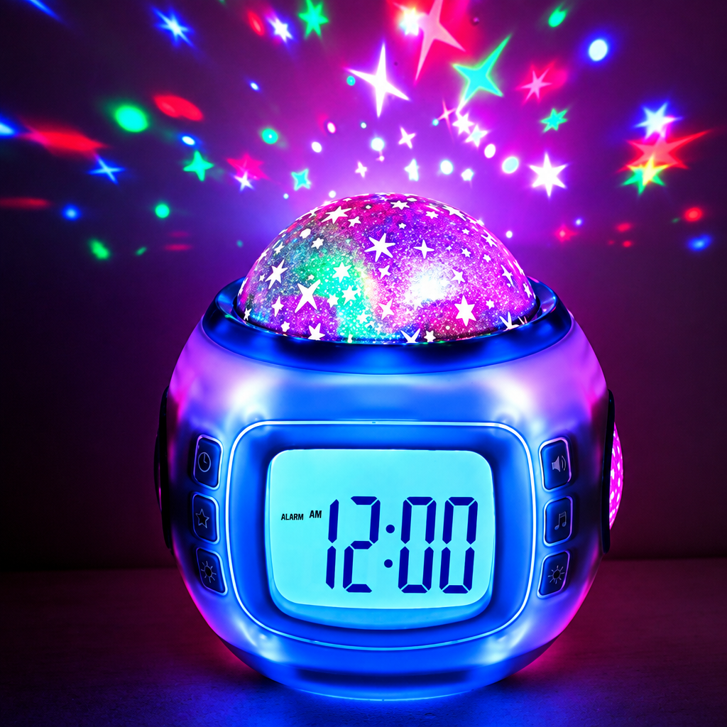 ColorTime – Colorful & Multifunctional – Digital Children's Alarm Clock with Night Light