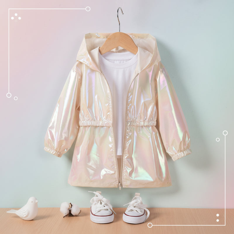 LumiBreeze – Shiny & Light – Children's Raincoat with Hood
