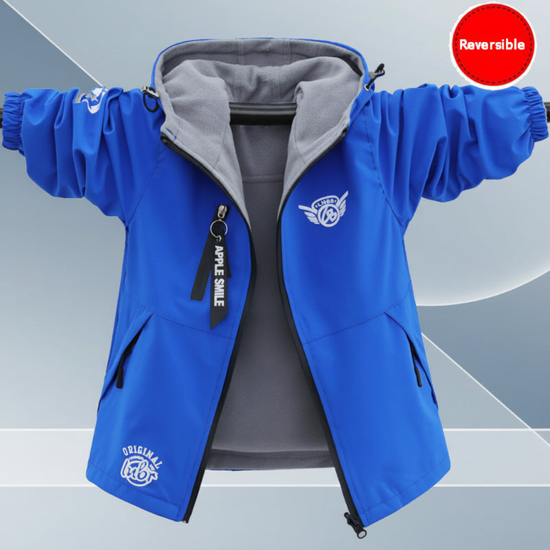 Reversible Kids' Jacket – Waterproof & Windproof – Lightweight Jacket