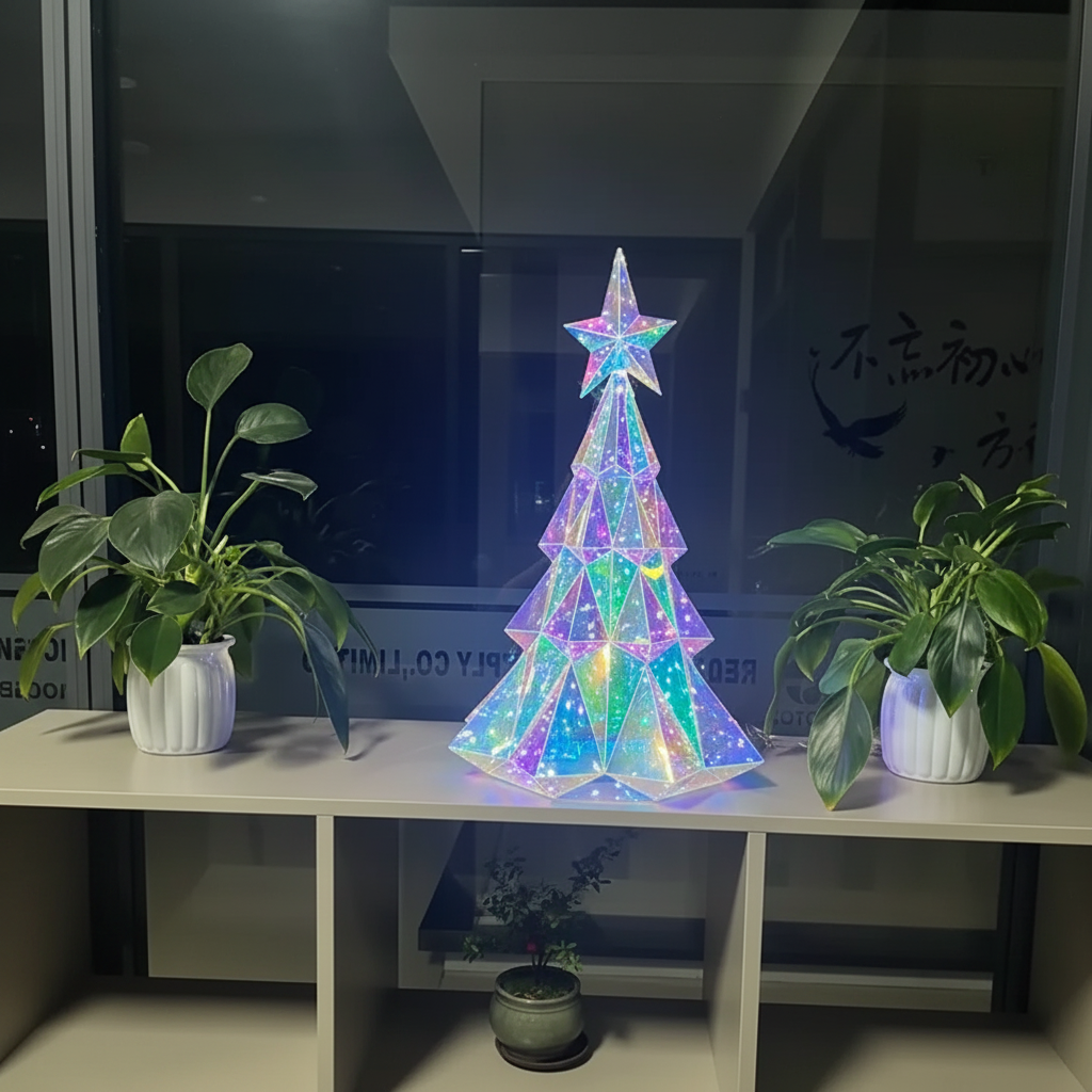 CrystalGlow – Festive & Charming – Decorative LED Christmas Tree