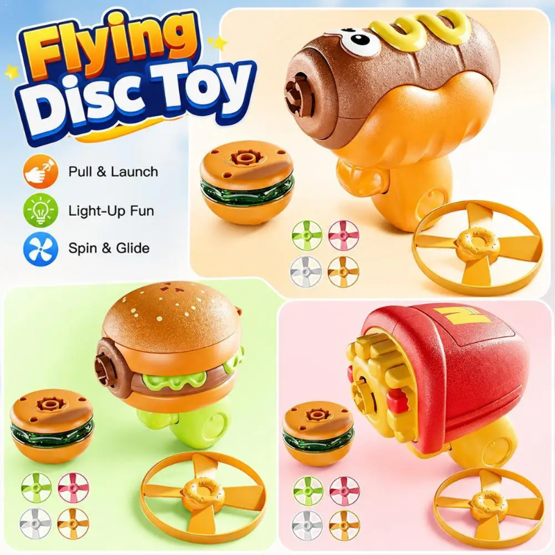 Flying Disk Toy – Creative & Active – Gyro Gun
