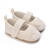 Thumbnail for PrincessLace – Elegant & Cute – Baby Shoes with Lace and Velcro Closure
