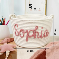 Thumbnail for CuddleBasket – Cute & Personal – Personalized Diaper Basket