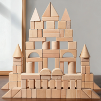 Thumbnail for BlockyFun – Creative & Educational – 100-Piece Wooden Building Blocks Set