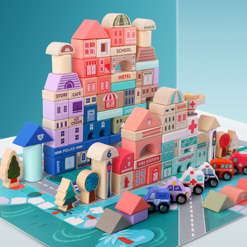 BuildJoy – Educational & Fun – Wooden Building Blocks in the City