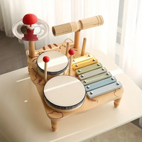 Thumbnail for Woods – Musical & Educational – Wooden Drum Set for Toddlers