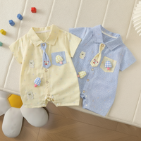 Thumbnail for KiddoStyle – Cute & Soft – Kids' Jumpsuit with Bow Tie and Patch