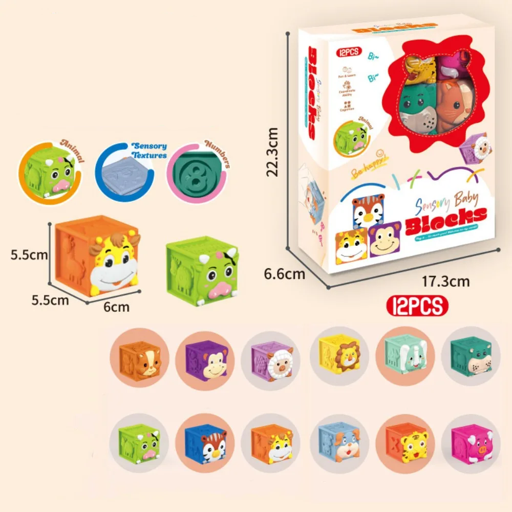 SoftStack – Fun & Educational – Soft Animal Stacking Blocks