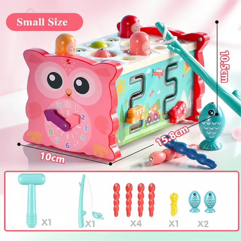 Montessori Hammering Toy – Motor Skills & Learning – 8-in-1 Play Set