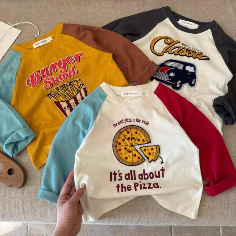 LittleRetro – Cool & Trendy – Kids' Long-Sleeve Shirt with Graphic Print