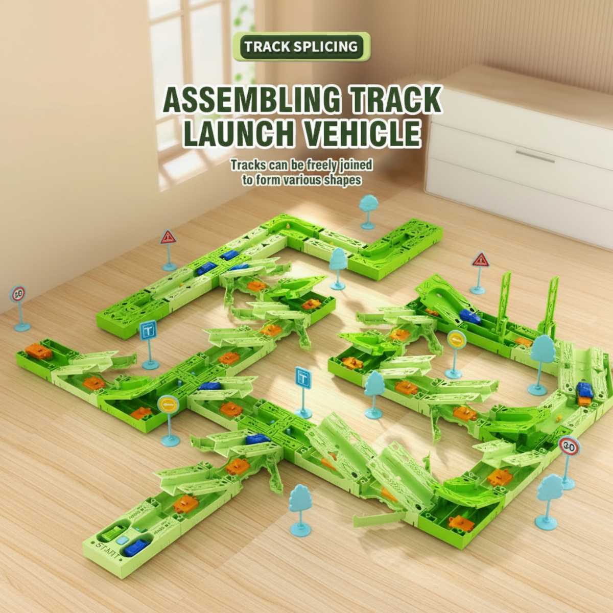 GravityRacer – Educational & Fun – DIY Vehicle Track Set