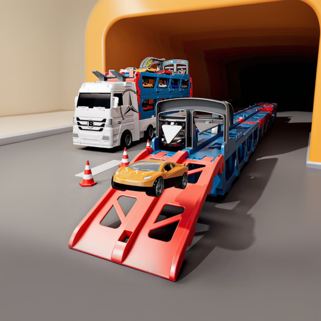 CarHauler – Fun & Adventurous – Car Transporter Play Set with Race Cars