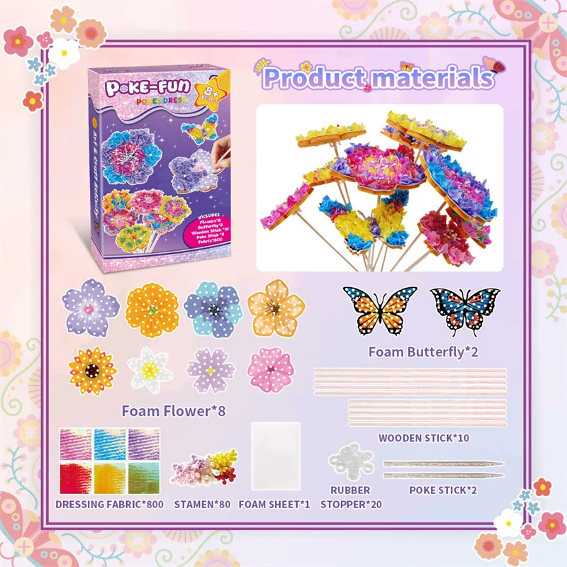 DIY Flower Poke Art – Creative & Educational – Flower Craft Kit