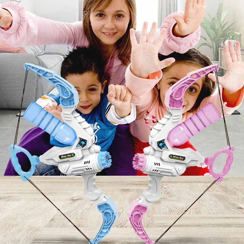 TrendyToys – Active & Creative - 2-in-1 Bow Bubble Blower Machine