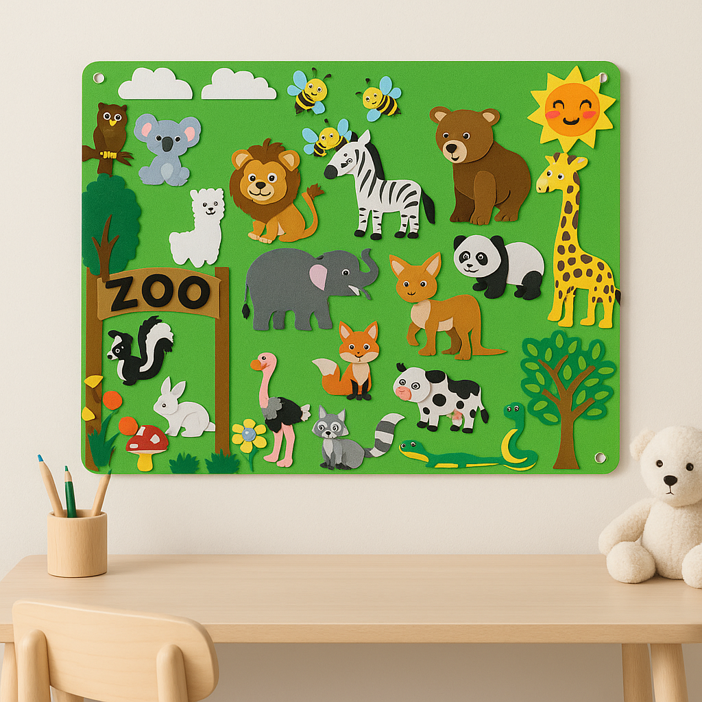 FeltBoard™ | Meet the wonderful animals! - Felt board