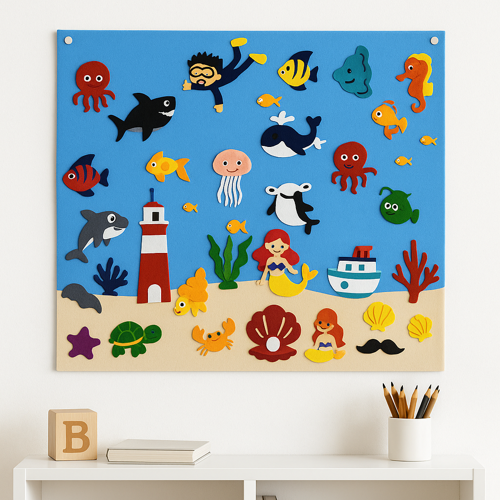 FeltBoard™ | Meet the wonderful animals! - Felt board