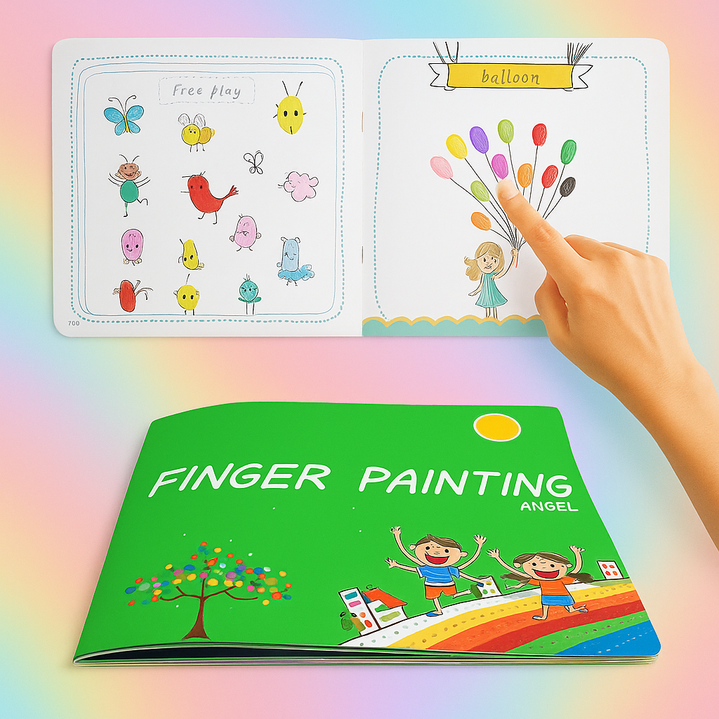 Paint Wheel™ - Paint with finger paints - Painting set for children