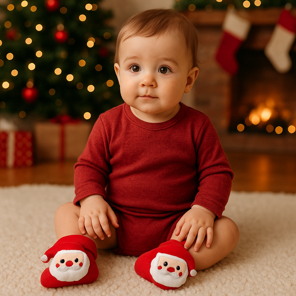 BabyClaus – Thick & Comfortable – Winter Christmas Socks with Santa
