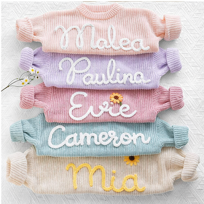 TinyStitch – Personalized Knitted Name Sweater for Children