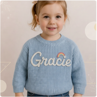 Thumbnail for TinyStitch – Personalized Knitted Name Sweater for Children