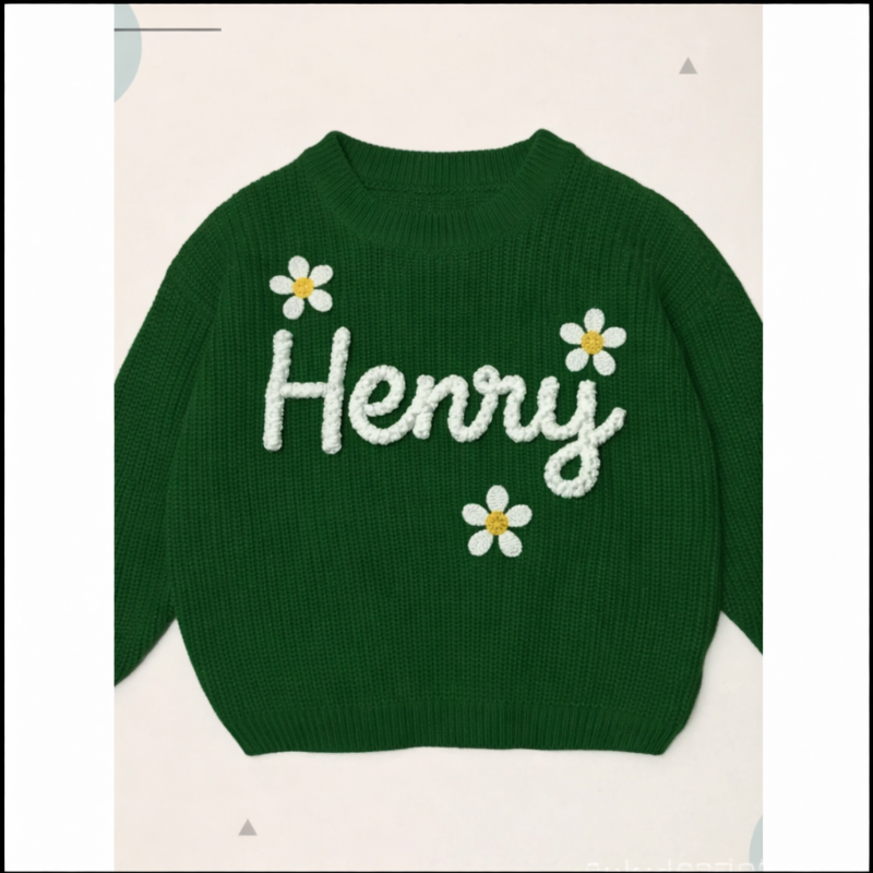 TinyStitch – Personalized Knitted Name Sweater for Children