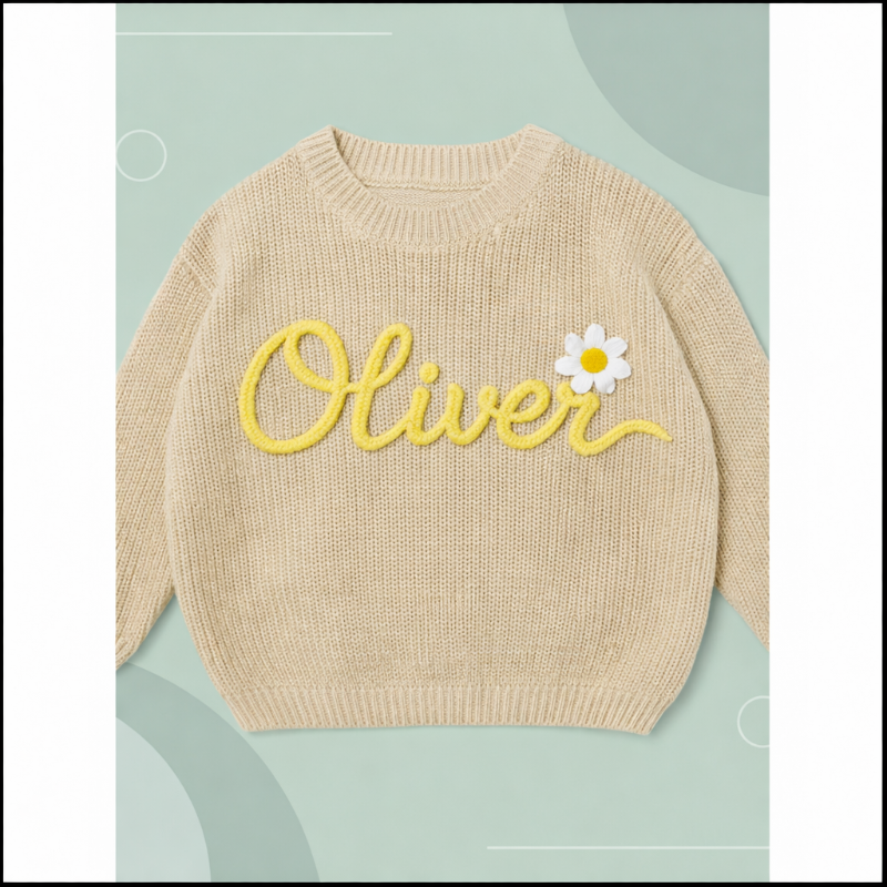 TinyStitch – Personalized Knitted Name Sweater for Children