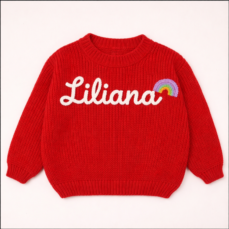 TinyStitch – Personalized Knitted Name Sweater for Children