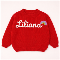 Thumbnail for TinyStitch – Personalized Knitted Name Sweater for Children