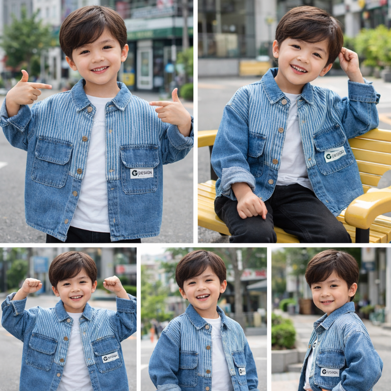 DenimStar – Stylish & Sustainable – Denim Jacket for Boys