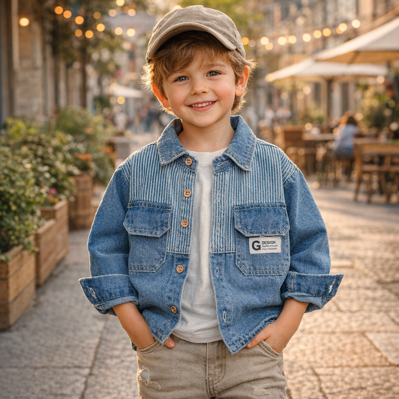 DenimStar – Stylish & Sustainable – Denim Jacket for Boys