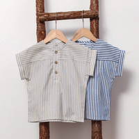 Thumbnail for LittleClassic – Elegant & Comfortable – Boys' Linen Shirt with Button Detail
