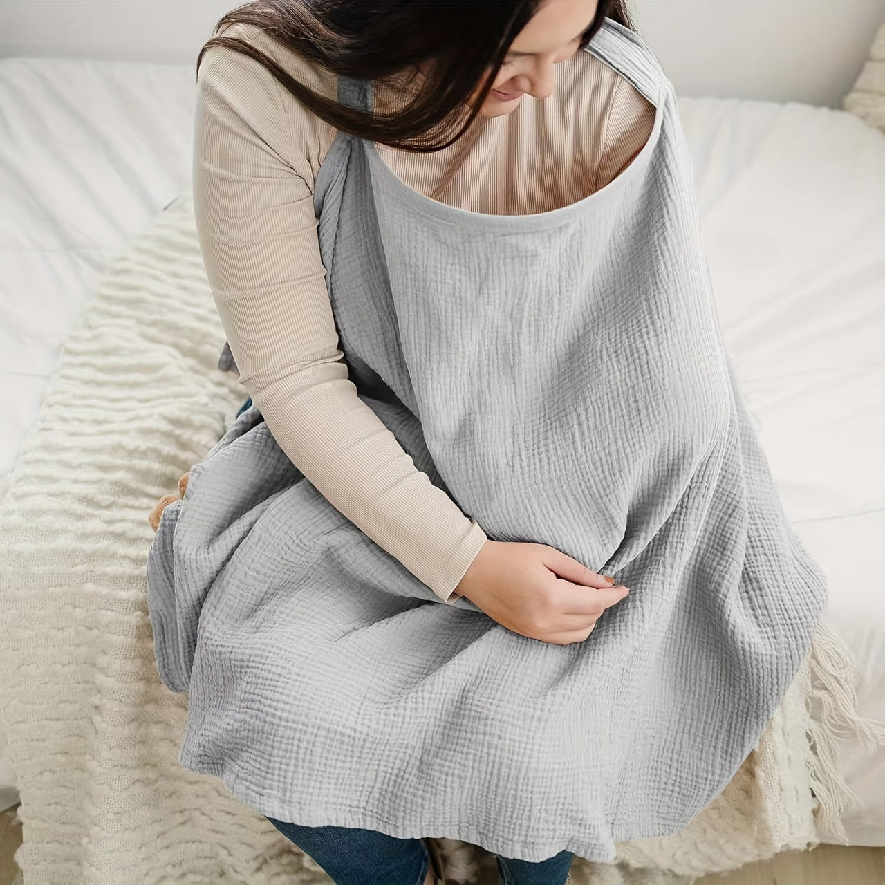 LunaCare – Breathable & Stylish – Nursing Scarf