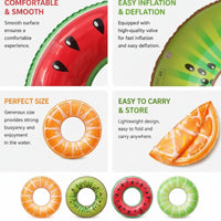 Thumbnail for SunSplash – Tropical & Comfortable – Tropical Fruit Swim Ring