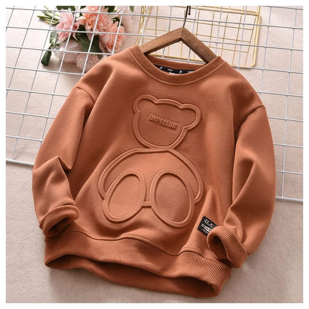 LittleCloud – Comfortable & Cozy – Sweater with 3D Bear Design