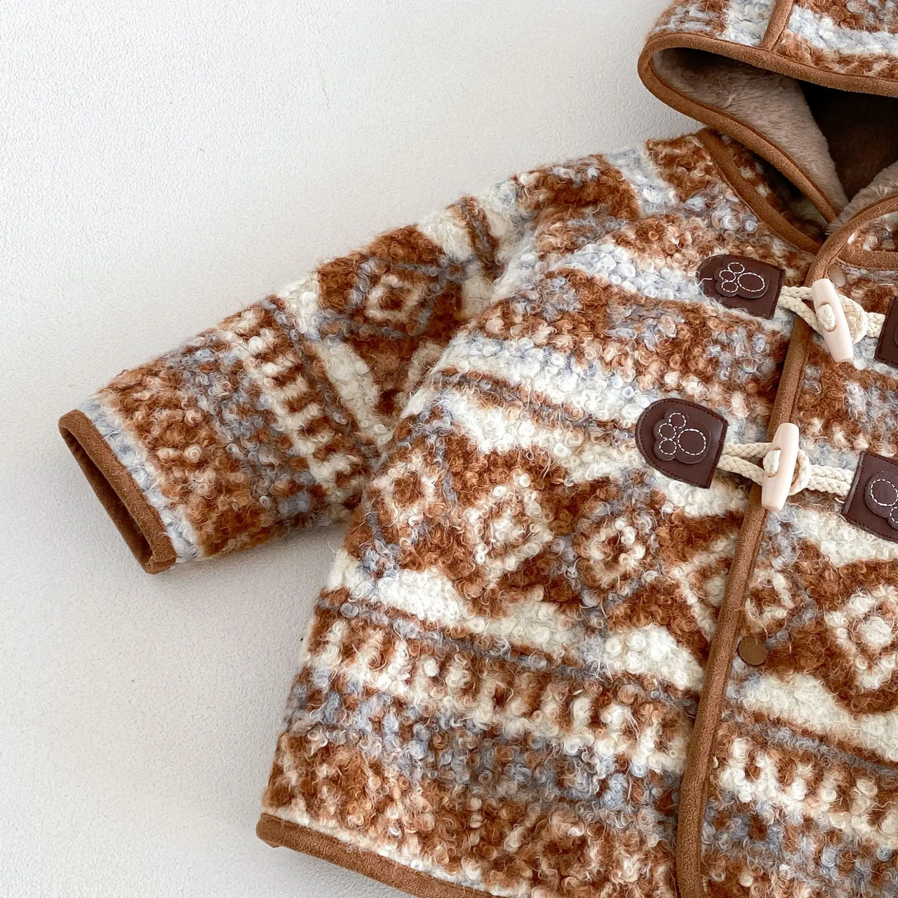 LittleWarm – Cozy & Stylish – Winter Coat with Fair Isle Pattern