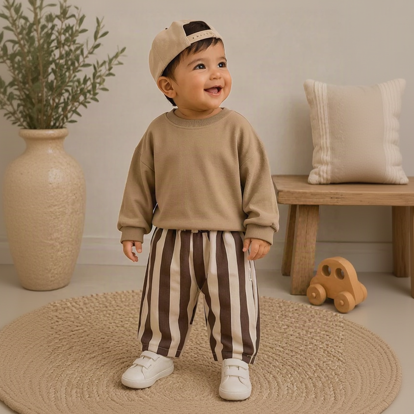 SoftStripe – Soft & Comfortable – Baby Pants with a Striped Design