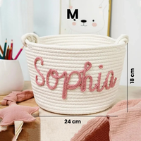 Thumbnail for CuddleBasket – Cute & Personal – Personalized Diaper Basket