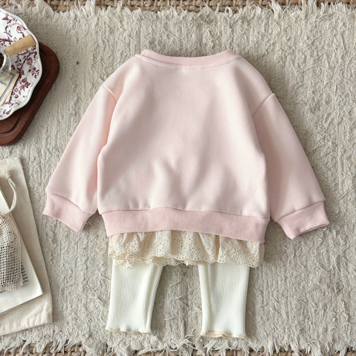 LittleAngel – Soft & Stylish – Baby Set with Sweater and Stretch Pants