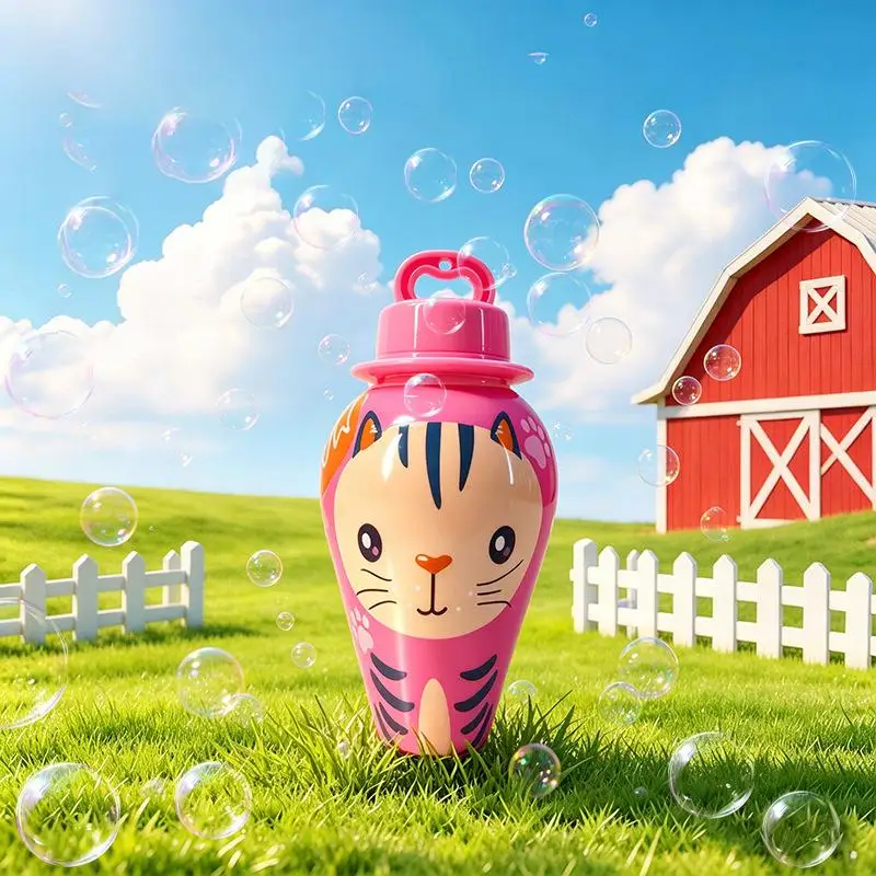 BubblePals – Cheerful & Playful – Spill-Proof Mini Bubble Blower with Animal Design