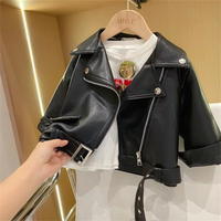 Thumbnail for Girls Leather Jacket – Cool & Stylish – Leather Kids Jacket
