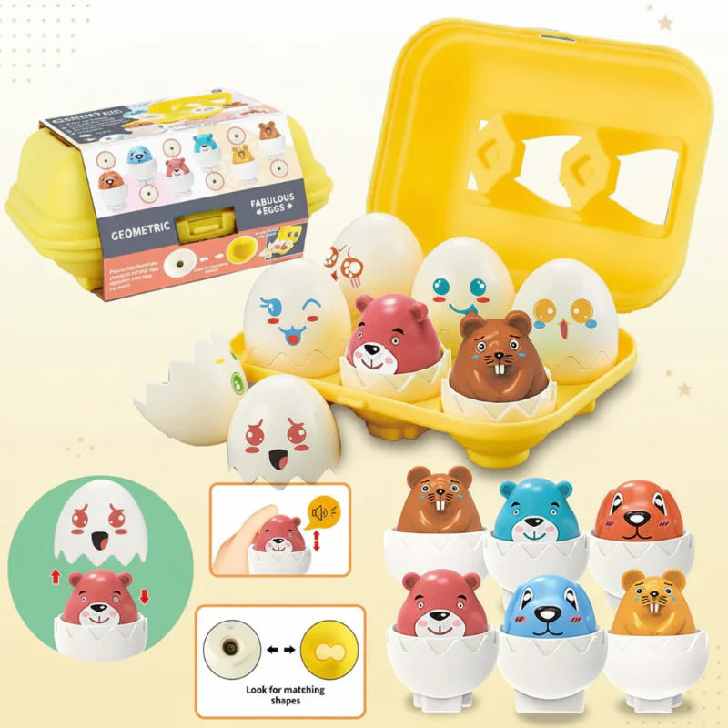 Montessori 3D Eggs Puzzle – Fun for Easter - Egg Sorting Game