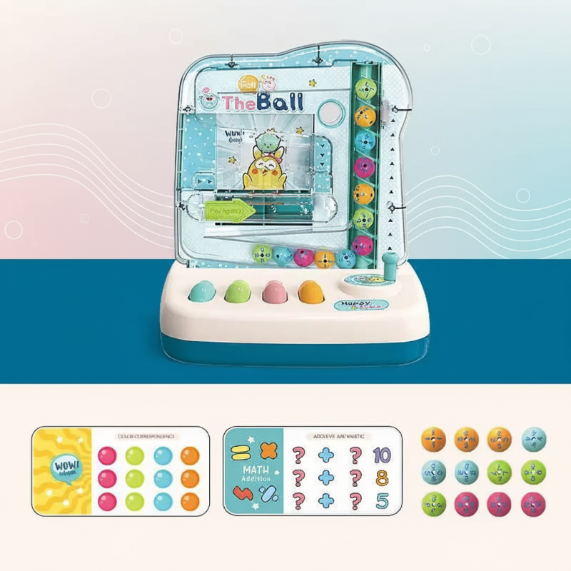 Montessori Math Track Game – Learning & Logic – Ball Track Game