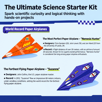 Thumbnail for PaperFly – Creative & Educational – Origami Airplane Set