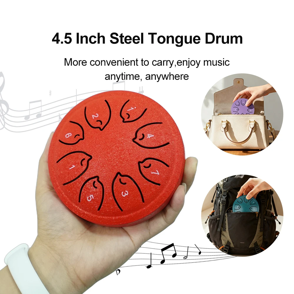 TinyHarmony – Compact & Musical – 8-Note Tongue Drum